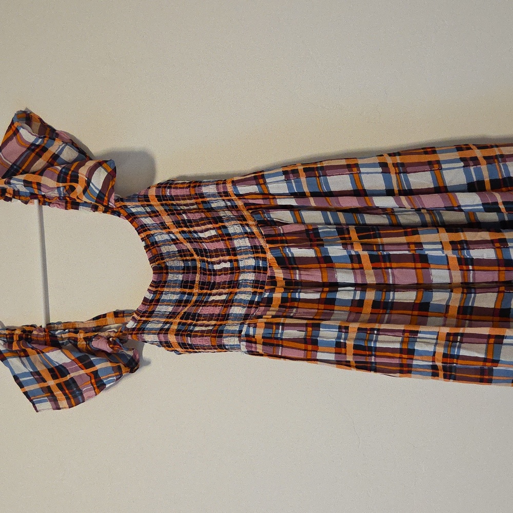 Anthropologie Multicolor Plaid Maxi Dress - Picture 6 of 8